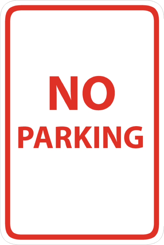 Parking and Regulation Signs 12x18